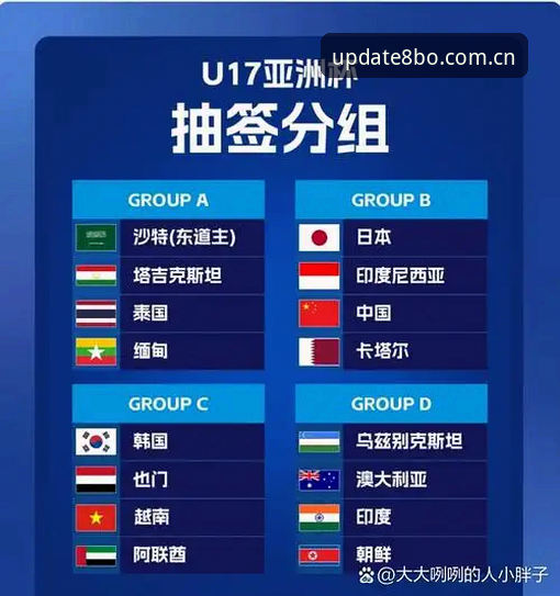 U17世界杯抽签结果揭晓，8博体育平台观赛实用指南